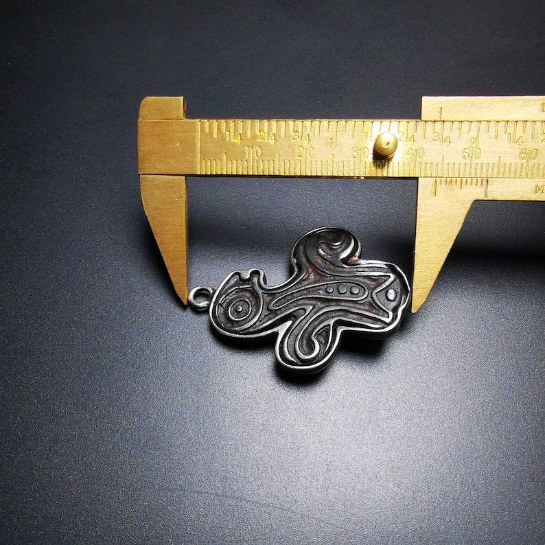 Original Garuda of the Four Dignities,Buddhist Talisman - Tibetan Buddhist garuda amulet, view 6