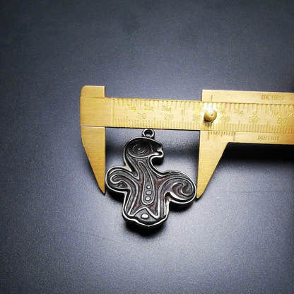 Original Garuda of the Four Dignities,Buddhist Talisman - Tibetan Buddhist garuda amulet, view 5