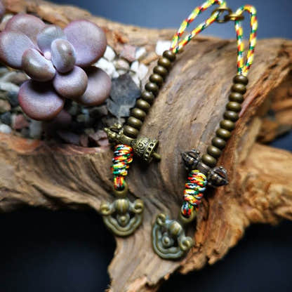 5mm Prayer Bead Counters Carved with Dorje and Vajra - Tibetan Buddhist vajra, detailed view