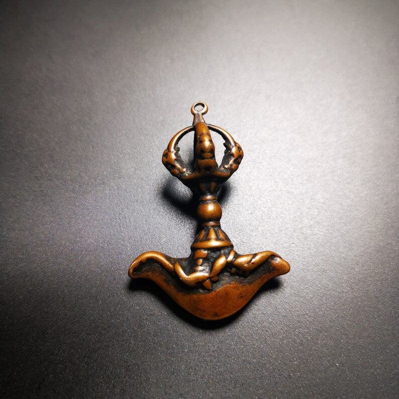 Thokcha Amulet Pendant,Kartika(knife of the dakinis), Trantic Buddhism Dharma, Made of Brass