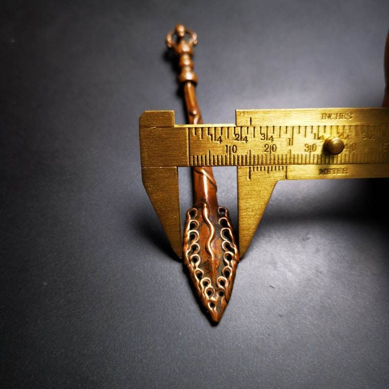 Manjusri Sword,The Vajra Sword of Discriminating Insight - Tibetan Buddhist vajra, size reference