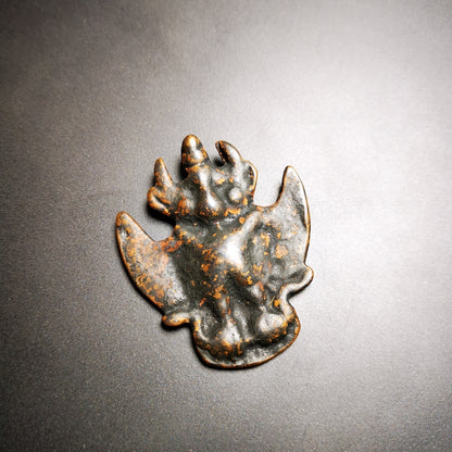 Buddhist Protective Amulet Pendant,Garuda,Garula,Suparna,Golden-winged Bird,Made of Thokcha