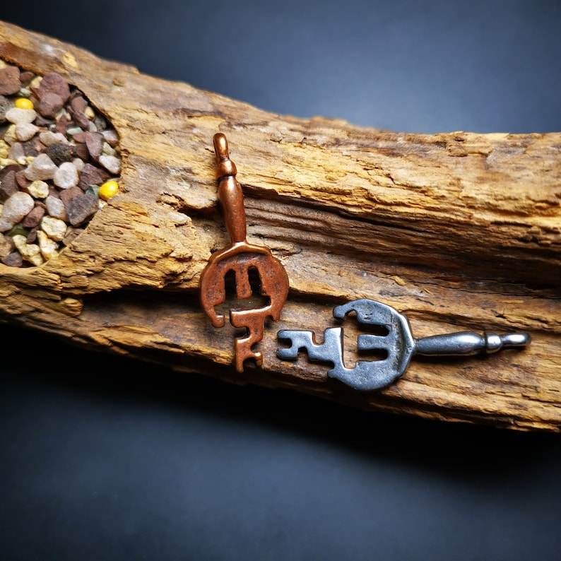 Amulet Pendant,The Key of Heart, Trantic Buddhism Dharma - Tibetan Buddhist amulet, view 4