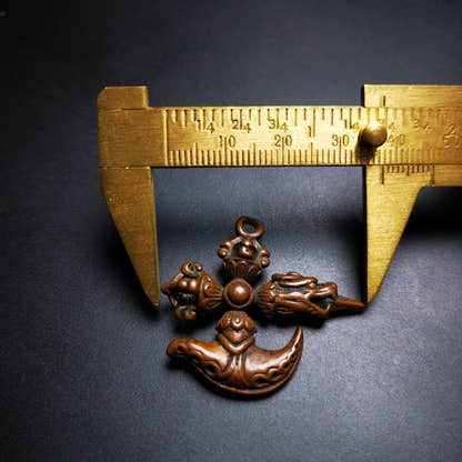 Amulet,Cross Kartika knife of the dakinis and Kila Dorje Phurba - Tibetan Buddhist amulet, view 9