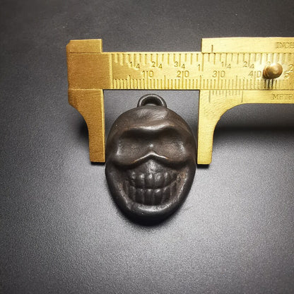 Skull Sītavana Amulet,Smasana Adhipati Pendant,Made of Thokcha