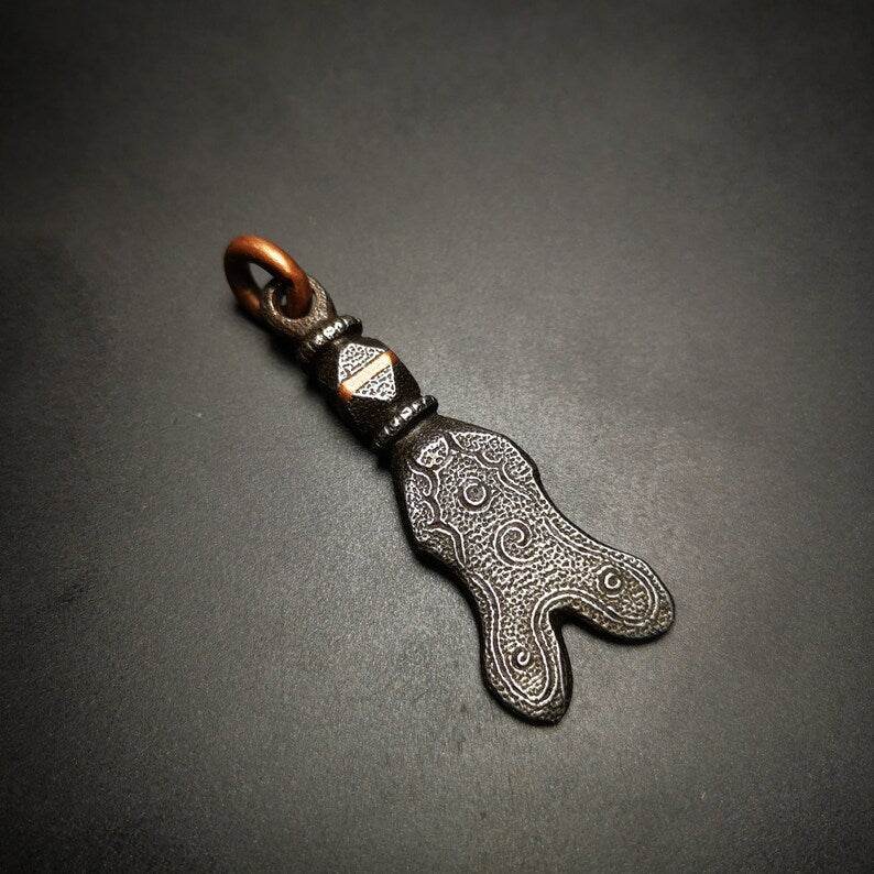 Amulet,Vajra Fork - Tibetan Buddhist amulet, view 4