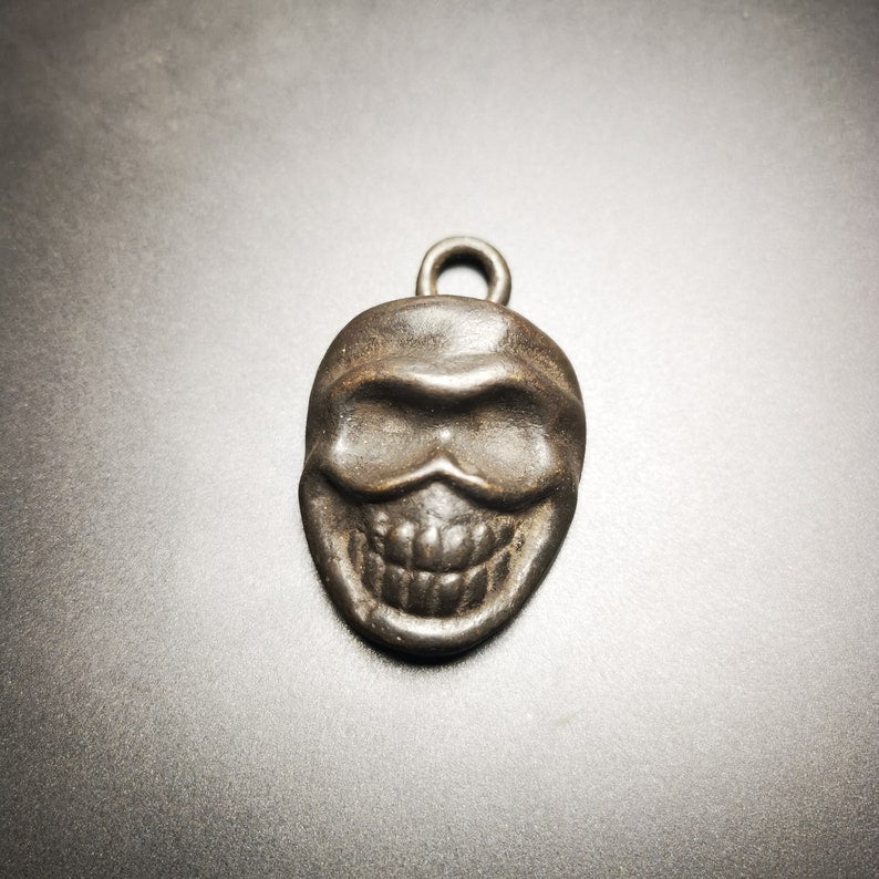 Skull Sītavana Amulet,Smasana Adhipati Pendant,Made of Thokcha