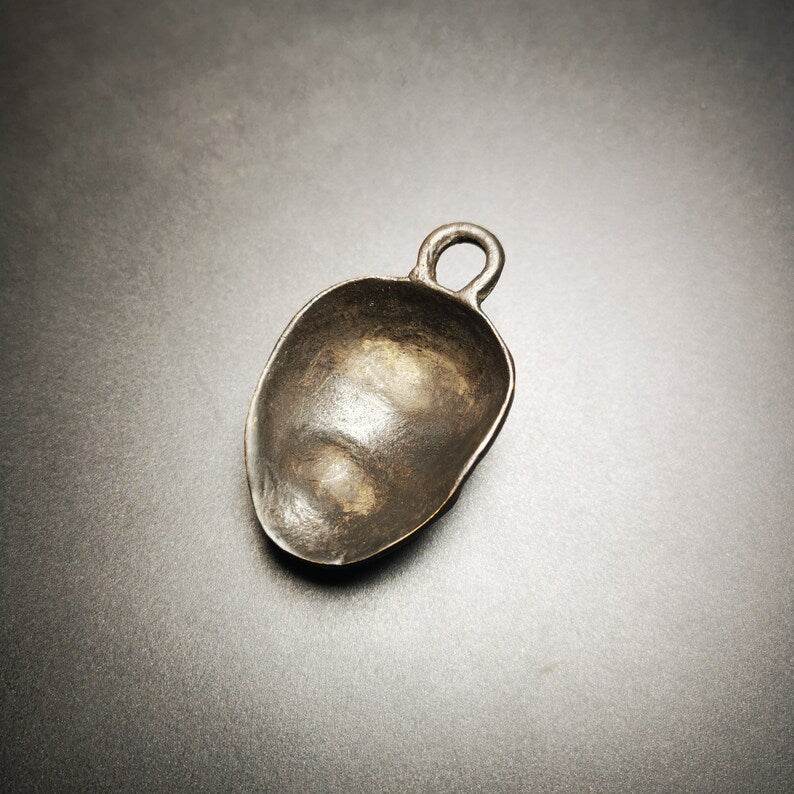 Skull Sītavana Amulet,Smasana Adhipati Pendant,Made of Thokcha - Tibetan Buddhist amulet, view 4