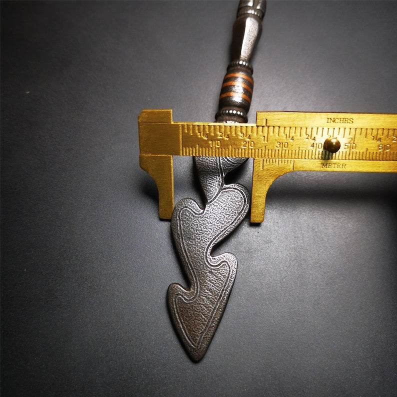 Amulet Kila Dagger Dorje Phurba ,Snake Spear - Tibetan Buddhist amulet, size reference