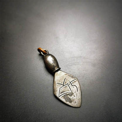 Vintage Skull Sītavana Phurba Amulet,Kila,Kilaka Pendant - Tibetan Buddhist amulet, view 4