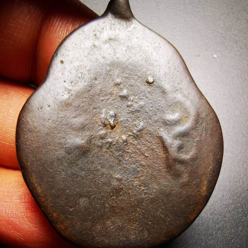 Buddhist Protective Amulet Pendant,A Tibetan vajra club and tribu bell ,80 years - Tibetan Buddhist amulet, view 8