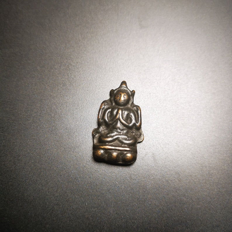 Thokcha Amulet Pendant,Chenrezig,Four Armed Padmapani, Made of Thokcha,Mini Size