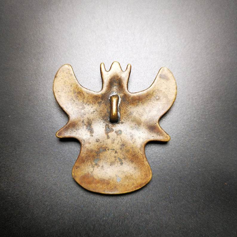 Buddhist Amulet,Garuda,Golden-winged Bird Pendant - Tibetan Buddhist amulet, view 4