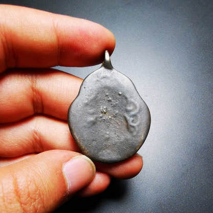 Buddhist Protective Amulet Pendant,A Tibetan vajra club and tribu bell ,80 years - Tibetan Buddhist amulet, view 6