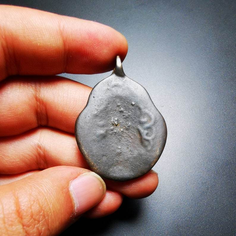 Buddhist Protective Amulet Pendant,A Tibetan vajra club and tribu bell ,80 years - Tibetan Buddhist amulet, view 6
