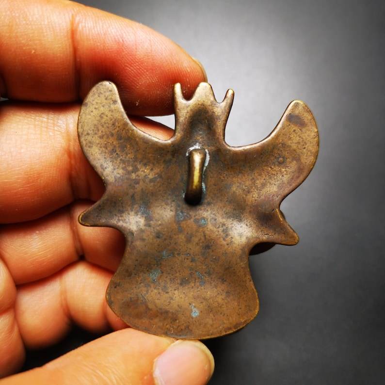 Buddhist Amulet,Garuda,Golden-winged Bird Pendant - Tibetan Buddhist amulet, view 6
