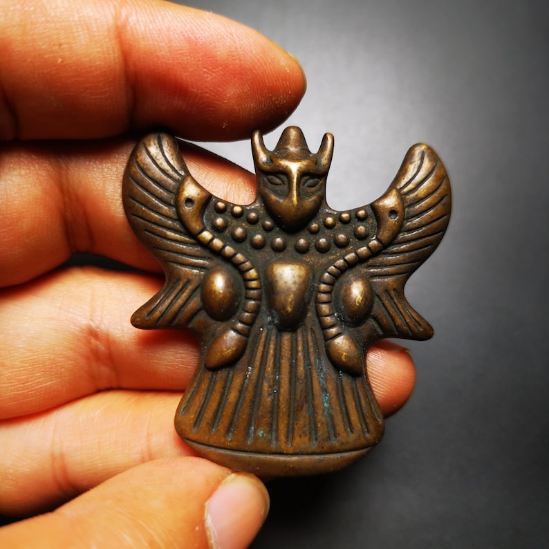 Buddhist Amulet,Garuda,Garula,Suparna,Golden-winged Bird Pendant,Made of Copper