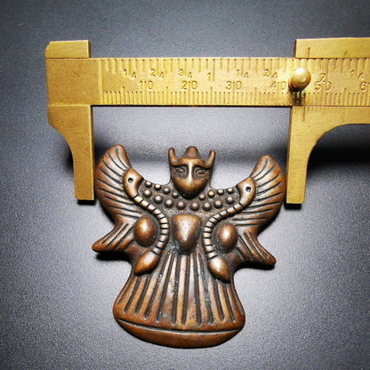 Buddhist Amulet,Garuda,Garula,Suparna,Golden-winged Bird Pendant,Made of Copper