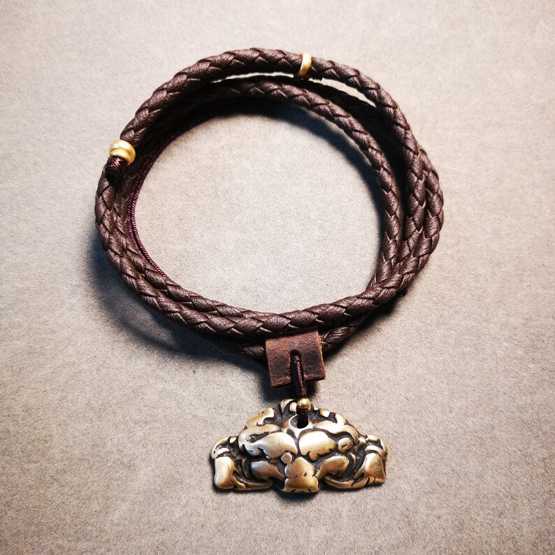 Unique Buddhist Amulet,Kirtimukha Pendant,Kīrtimukha,Bhoma,Banaspati,Mouth of Kala