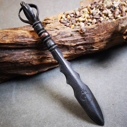 Vajra Sword of Wisdom Buddha Manjushri - Tibetan Buddhist vajra, view 4