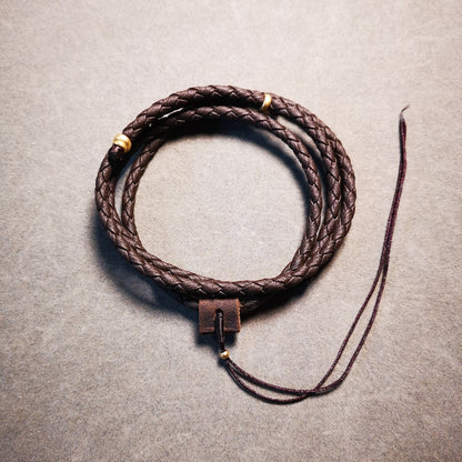 Handmade Leather Cord for Amulet Pendant,Necklace,can be adjustable