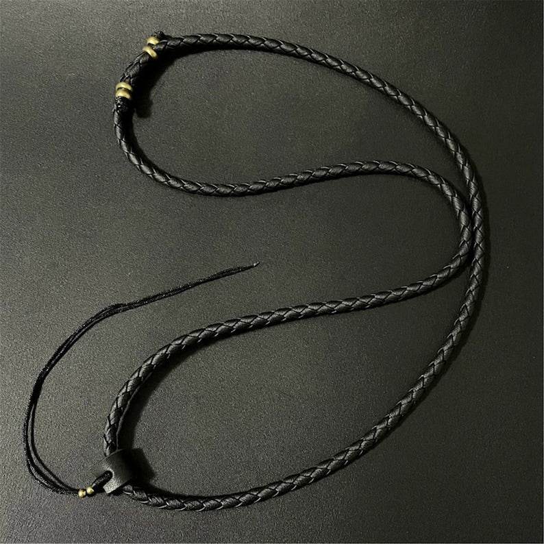 Handmade Leather Cord - Tibetan Buddhist art, view 4