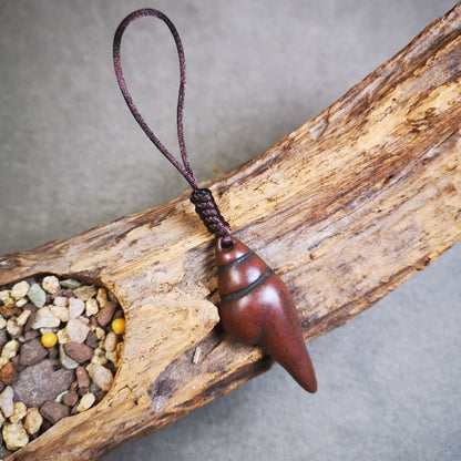 Acient Shankha(Divine Conch) Badge,Tibetan Buddhist Protective Amulet Pendant,Made of Lima Brass