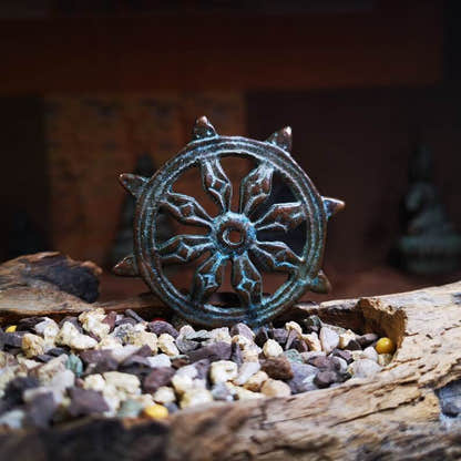 Amulet,Prayer Wheel,Dharma Chakra - Tibetan Buddhist amulet, view 9
