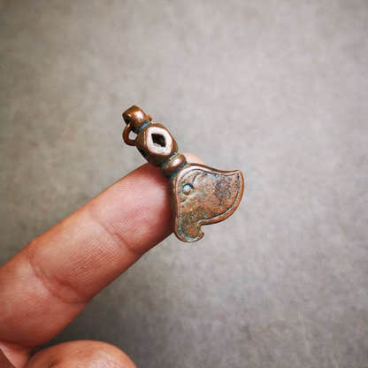 Amulet Pendant,Kartika knife of the dakinis - Tibetan Buddhist amulet, size reference