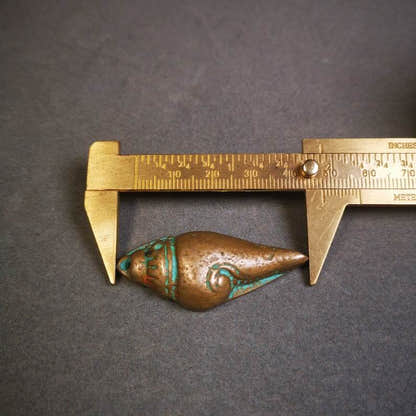 Small Shankha Divine Conch Badge,Tibetan Buddhist Protective Amulet Pendant,Made - Tibetan Buddhist amulet, view 8