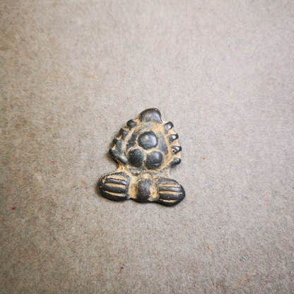 Buddhist Amulet Badge,Triratna,Mani Jewel/Wish-Fulfilling Cintamani,Nandipada Pe - Tibetan Buddhist amulet, view 5