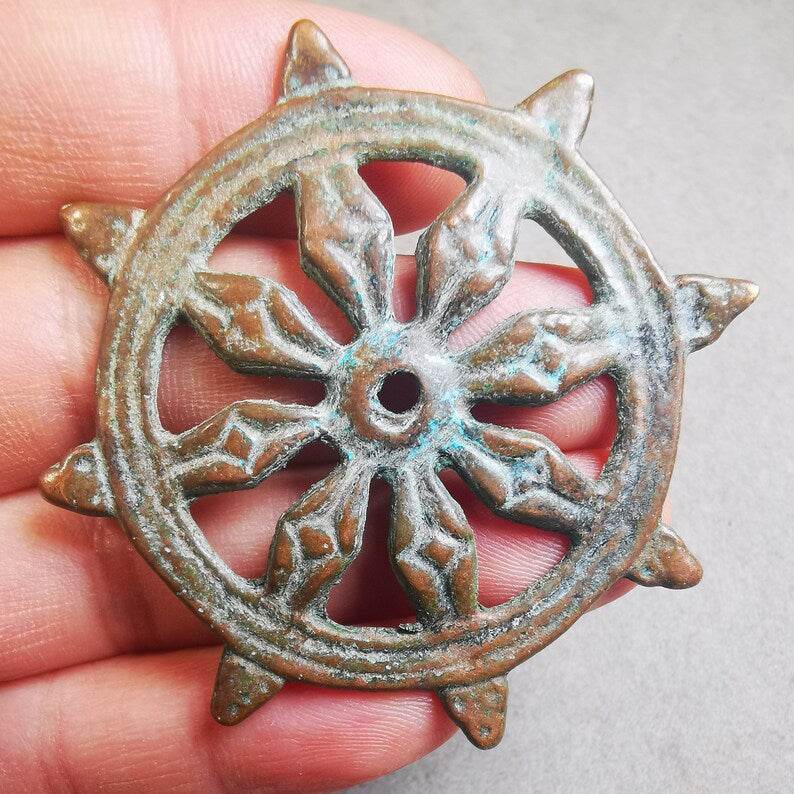 Amulet,Prayer Wheel,Dharma Chakra - Tibetan Buddhist amulet, view 7
