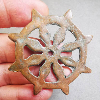 Amulet,Prayer Wheel,Dharma Chakra - Tibetan Buddhist amulet, view 8