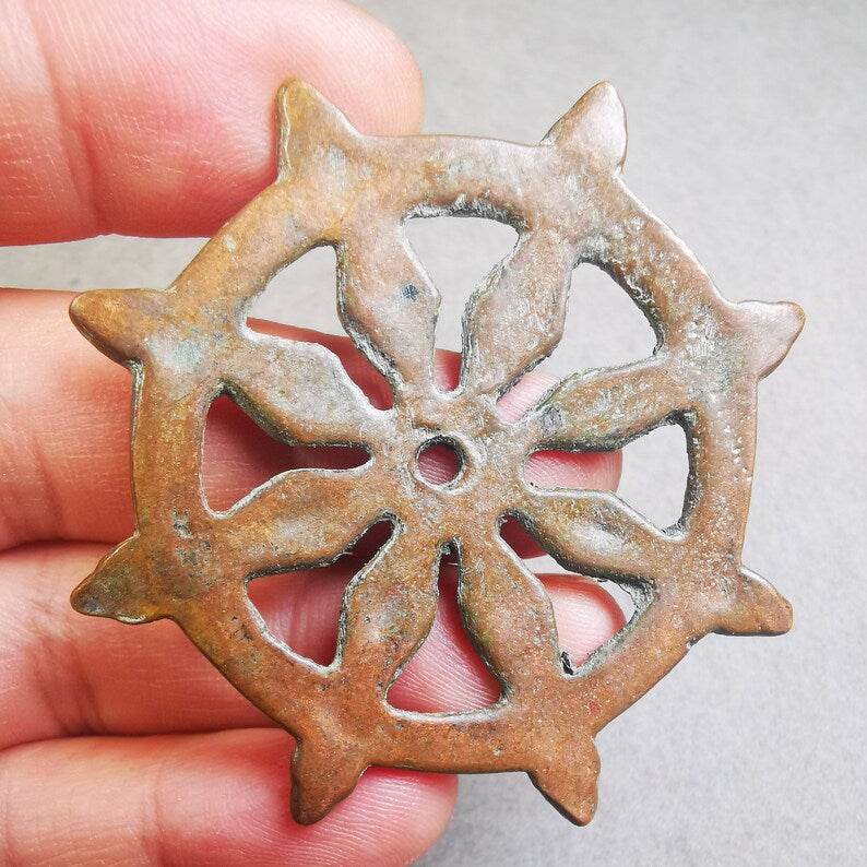 Amulet,Prayer Wheel,Dharma Chakra - Tibetan Buddhist amulet, view 8