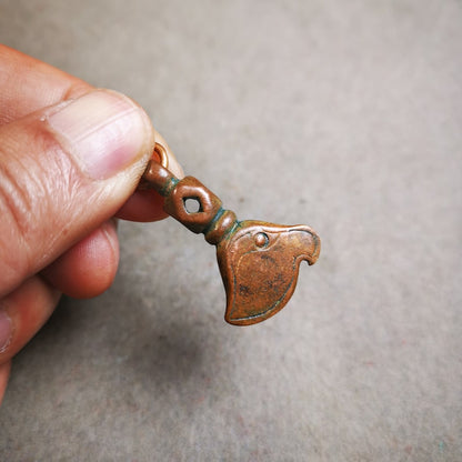 Gandhanra Antique Tibetan Amulet Pendant,Kartika(knife of the dakinis), Trantic Buddhism Dharma, Made of Lima Brass