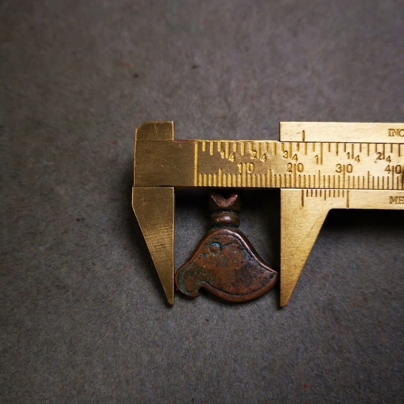 Gandhanra Antique Tibetan Amulet Pendant,Kartika(knife of the dakinis), Trantic Buddhism Dharma, Made of Lima Brass