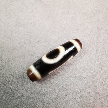 Heaven & Earth Dzi Bead,Tibetan Chung,Protective Amulet,Small Size 35*10 mm Gandhanra-ART