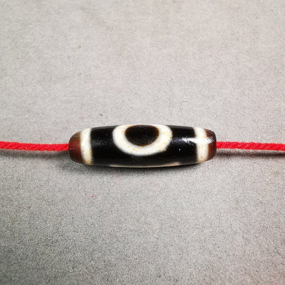 Heaven & Earth Dzi Bead,Tibetan Chung,Protective Amulet,Small Size 35*10 mm Gandhanra-ART