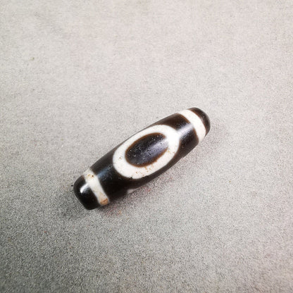 Heaven & Earth Dzi Bead,Tibetan Chung,Protective Amulet,Small Size 34*10 mm Gandhanra-ART