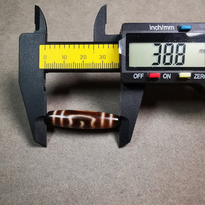 Garuda Dzi Bead,Tibetan Chung,Protective Amulet,Small Size 39*10 mm Gandhanra-ART