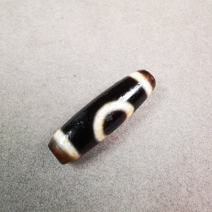 Heaven & Earth Dzi Bead,Tibetan Chung,Protective Amulet,Small Size 35*10 mm Gandhanra-ART