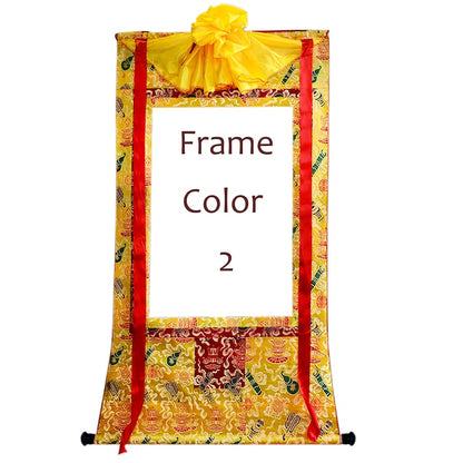 Gandhanra Customized Thangka Frame Service, Handmade Tibetan Buddhist Tapestry Wall Hanging,Accepting Customized Patterns