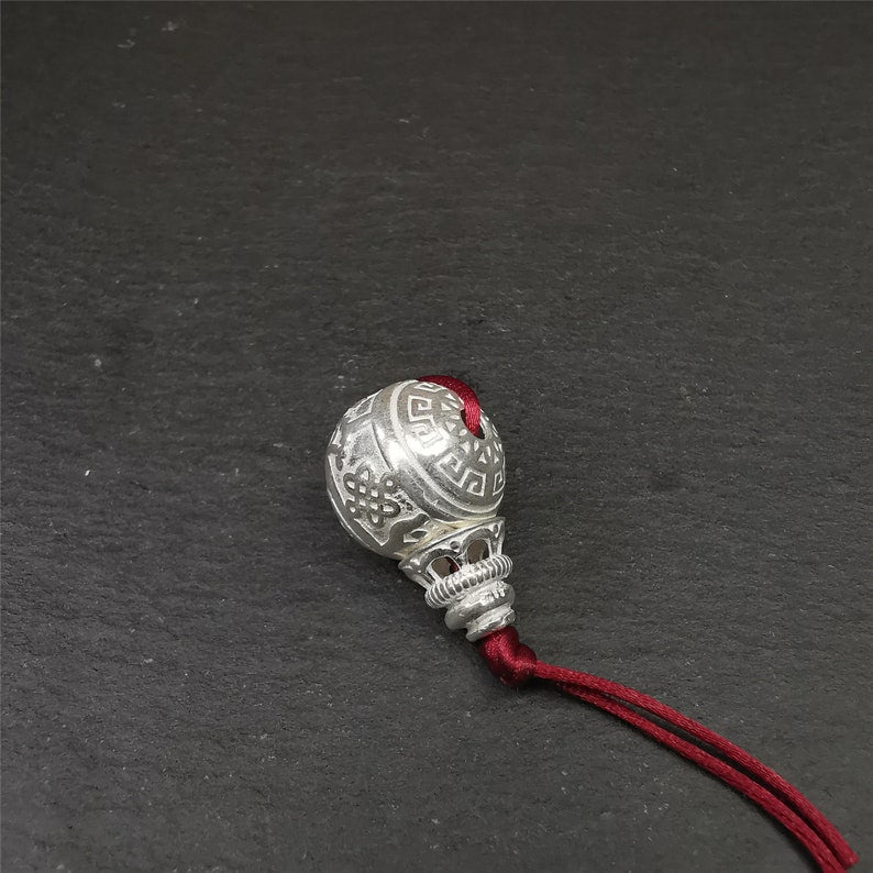 Sterling Silver Guru Bead