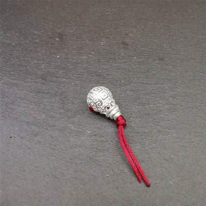 Sterling Silver Guru Bead - Tibetan Buddhist art, view 7