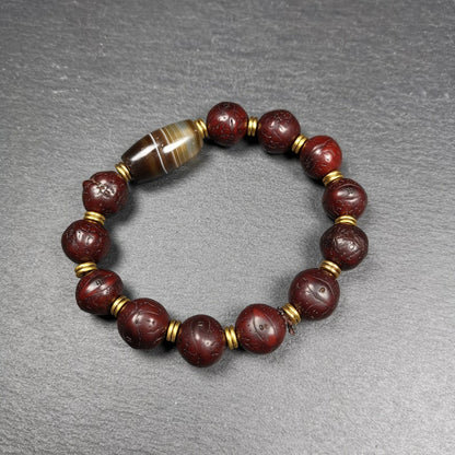 Wrist Mala, Bodhi Seed Beads Bracelet