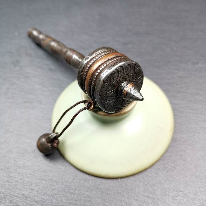 Handheld Prayer Wheel,Mani Wheel - Tibetan Buddhist art, view 6