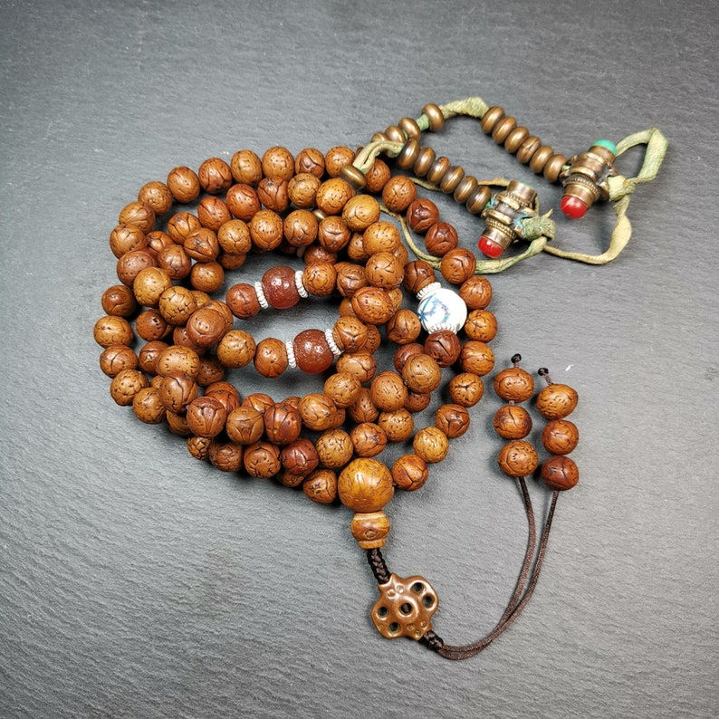 10mm 108 Dragon Eye Bodhi Bead Mala,Prayer Beads