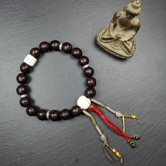 Handhold Wrist Mala, Bodhi Seed Beads Bracelet