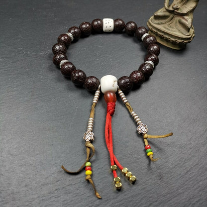 Handhold Wrist Mala, Bodhi Seed Beads Bracelet