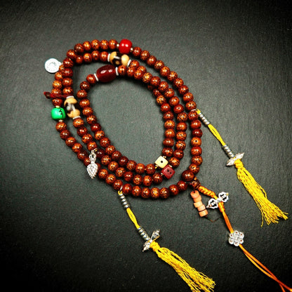 108 Lotus Seed Mala Necklace - Prayer Beads